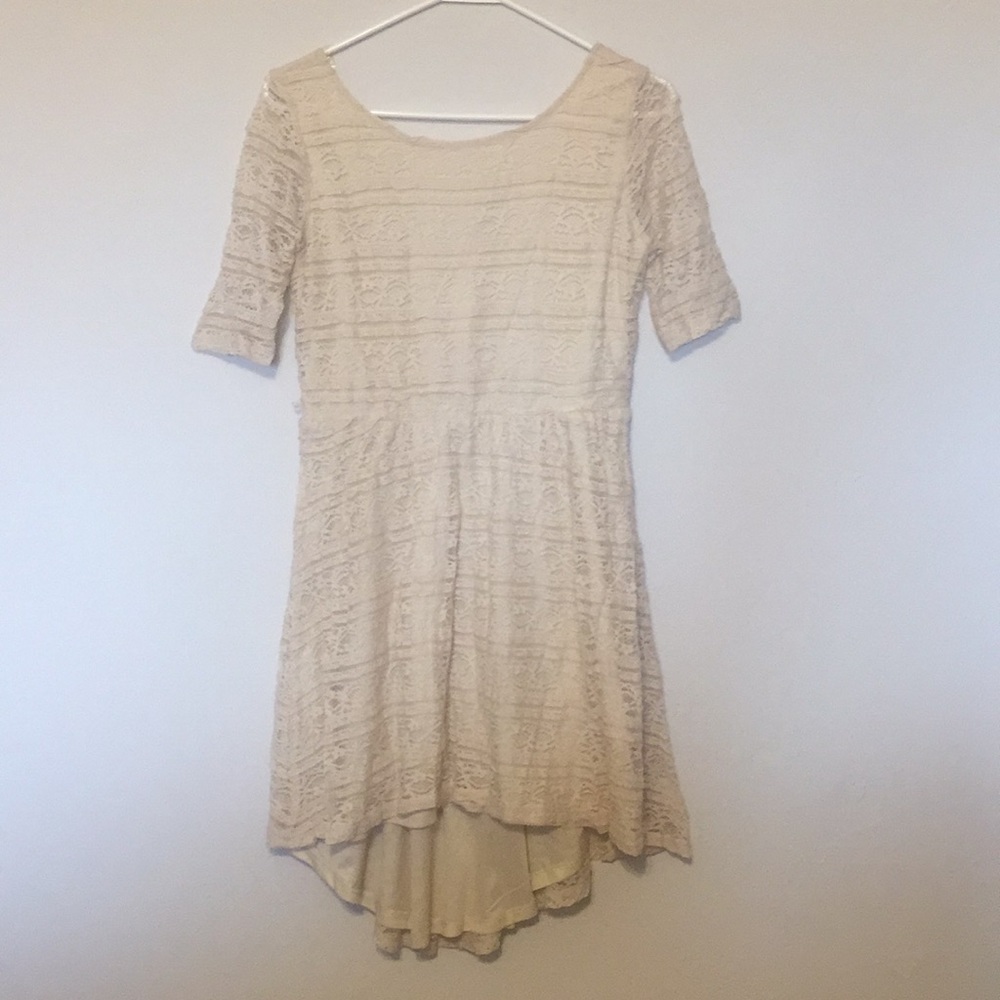 Cream Lace Dress